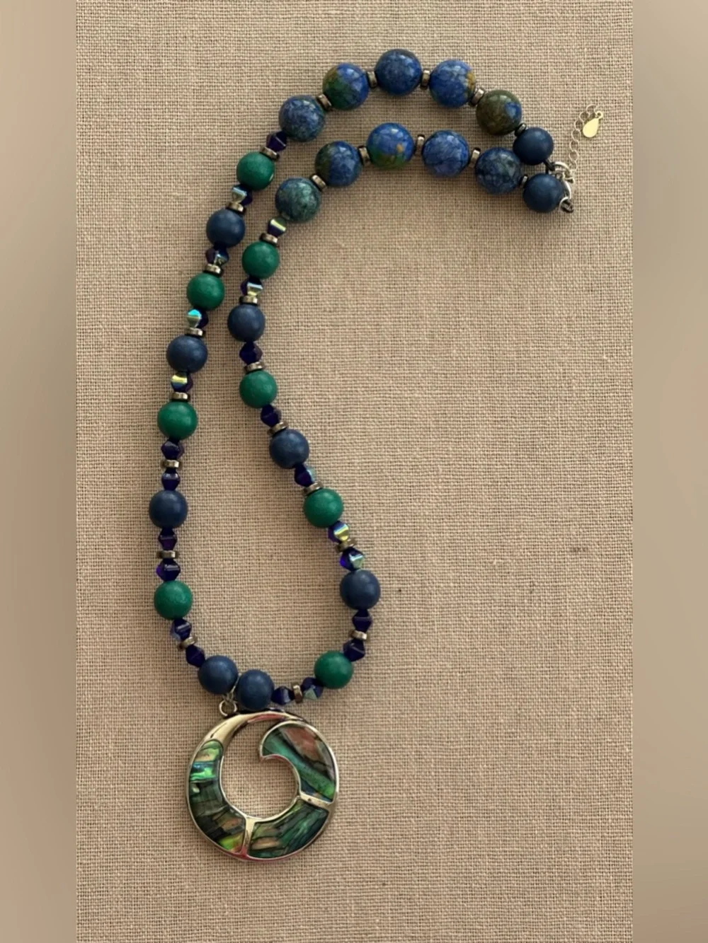 22 inch Abalone Shell bead necklace NWOT - Picture 13 of 15